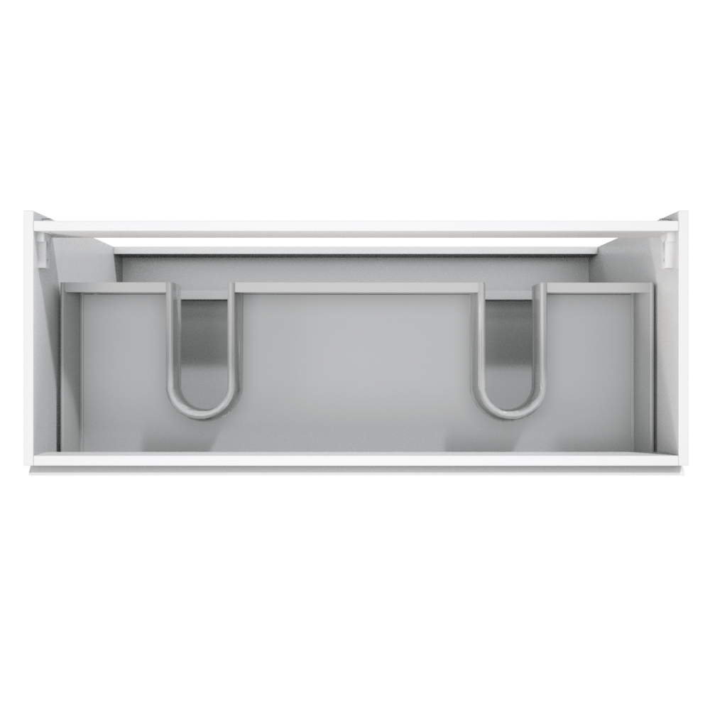 Storke Delta cabinet 3 dr 120x85x48cm mat white
