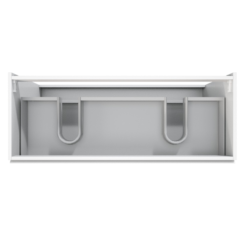 Storke Delta cabinet 3 dr 120x85x48cm mat white