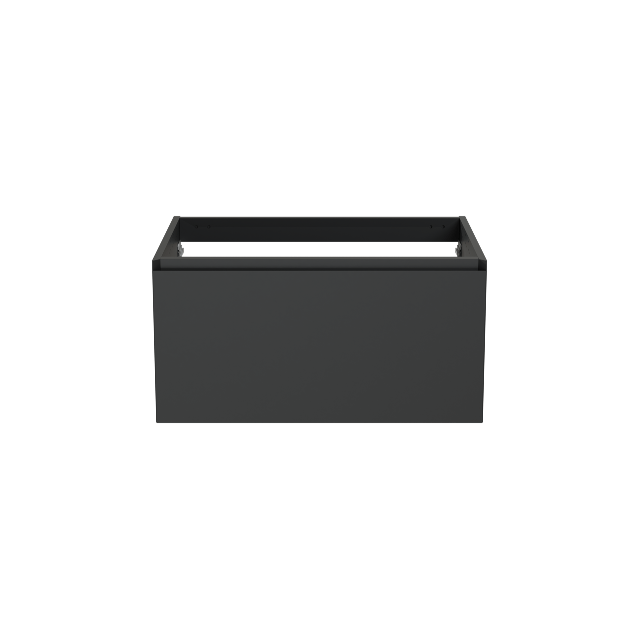 Balmani Idra zwevende wastafelonderkast 90 x 55 cm mat zwart 2 lades