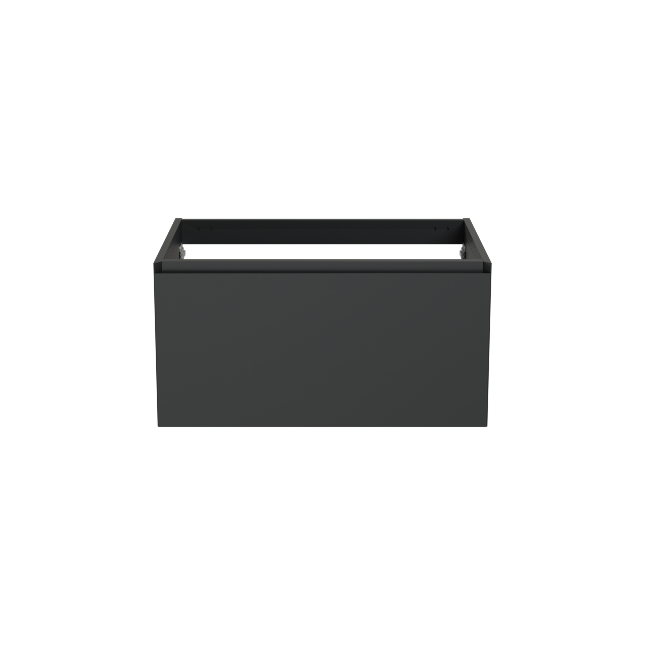 Balmani Idra meuble sous-vasque suspendu 90 x 55 cm noir mat 2 tiroirs