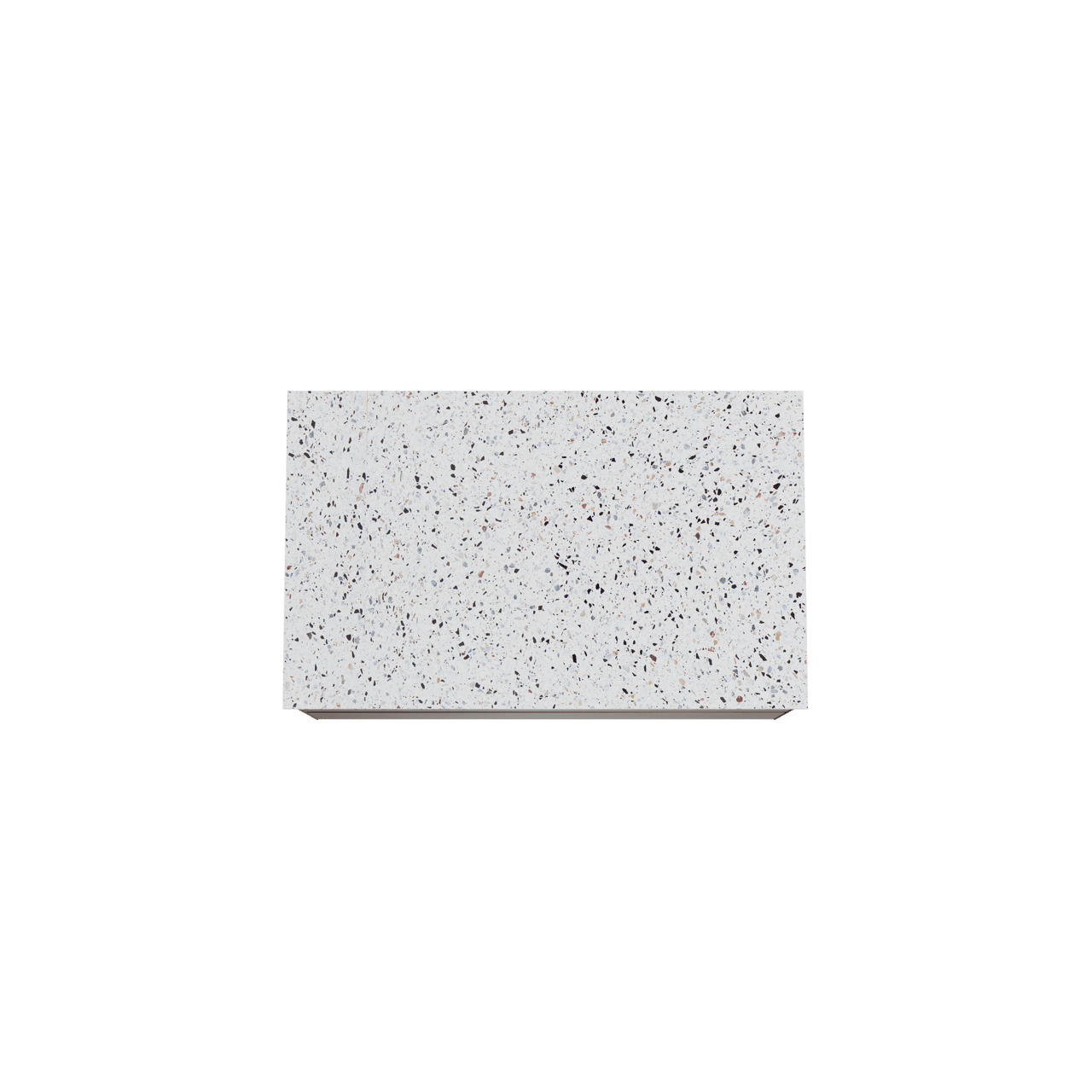 Balmani Mitra meuble salle de bains suspendu 90 x 55 cm noyer américain avec Stretto tablette simple en blanc/noir mat terrazzo