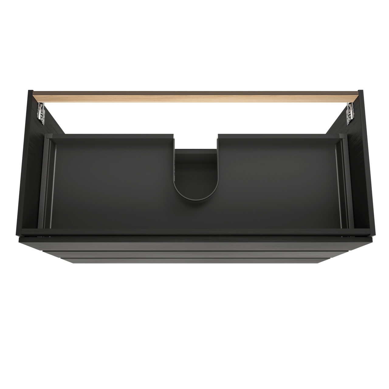 Balmani Lucida meuble sous-vasque a poser 120 x 55 cm chêne noir 3 tiroirs