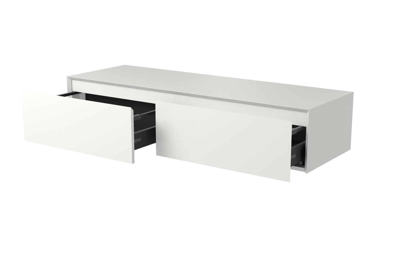 Balmani Mitra Elements meuble sous-lavabo suspendu 150 x 50 cm blanc mat 2 tiroirs