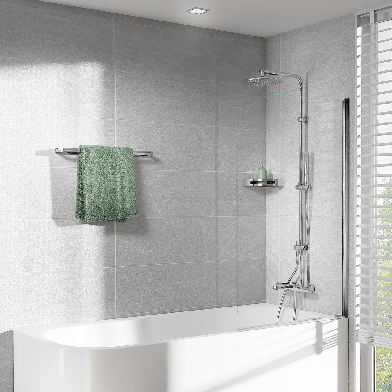 Blaufoss Patio handdoekhouder chroom 60cm