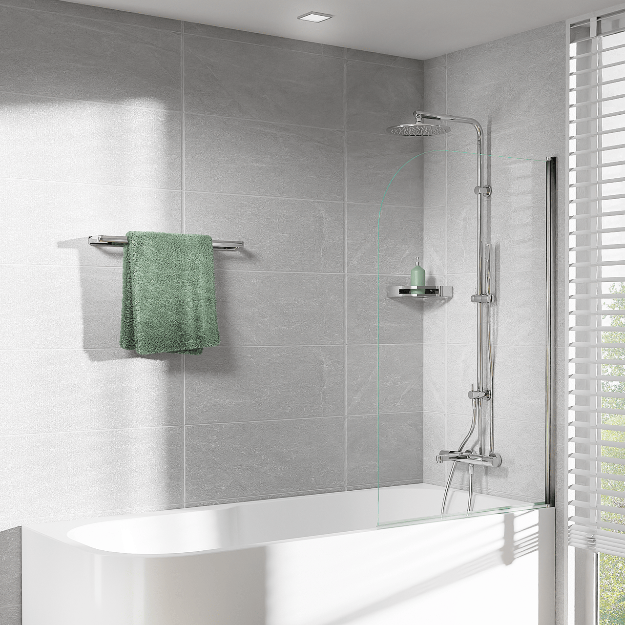 Blaufoss Patio porte-serviette chrome 60 cm