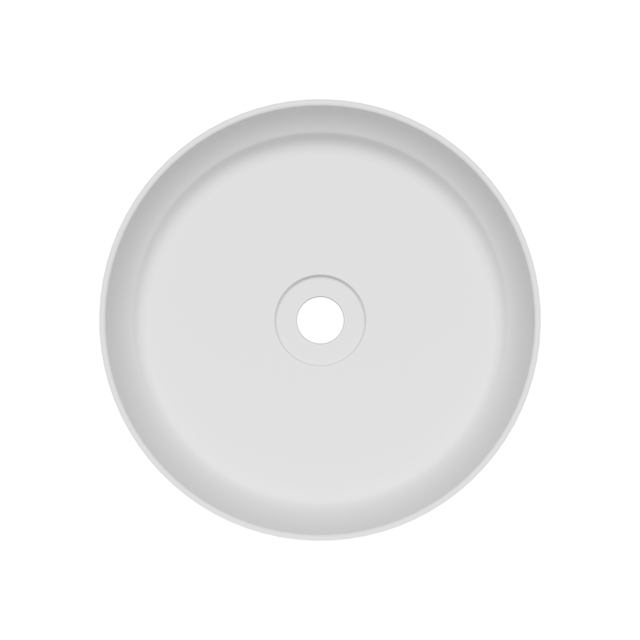 Balmani Bag waskom mat witte Solid Surface rond 40 x 40 cm