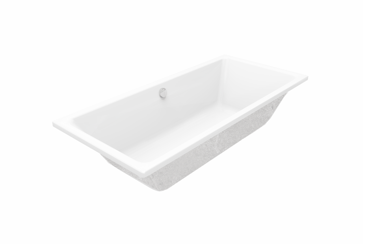 Luca Varess Sandrina 2 Personen Einbaubadewanne 170 x 75 cm, Acryl Weiß mat