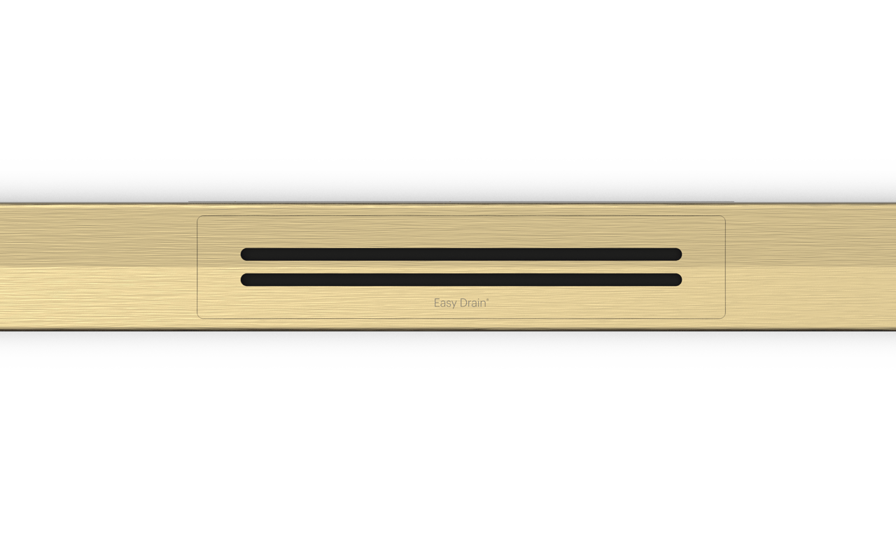 Easy Drain R-Line Clean Color Duschrinne 70cm Brushed Brass