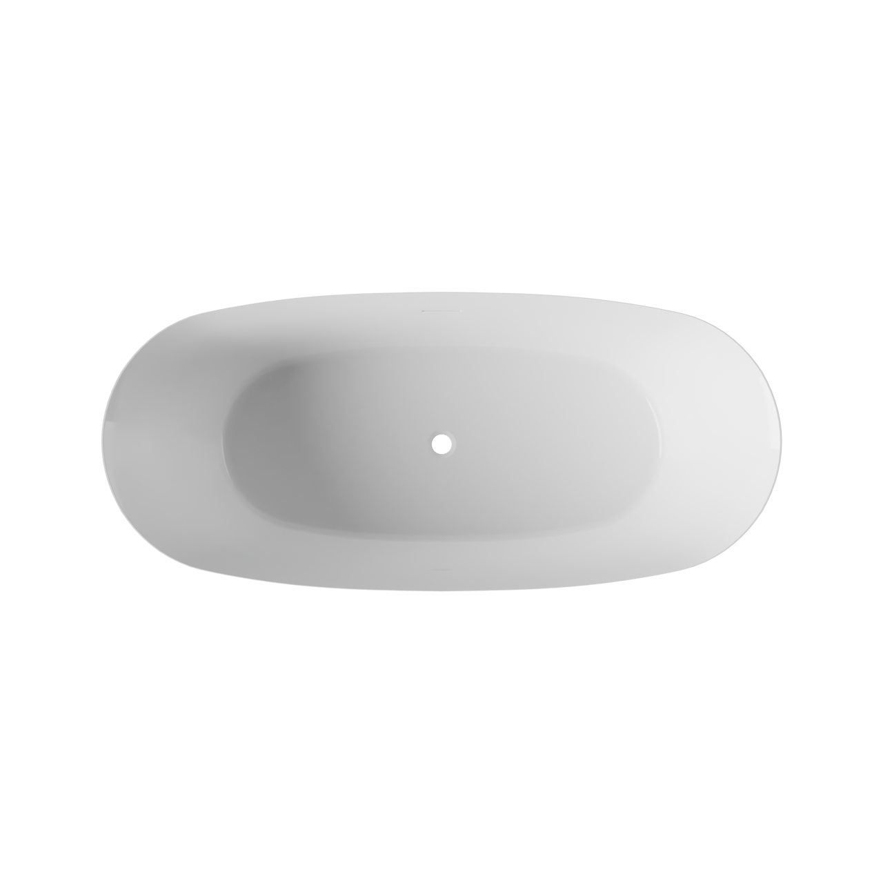 Luca Varess Sutilo baignoire îlot 170x75cm acrylique Blanc Brillant