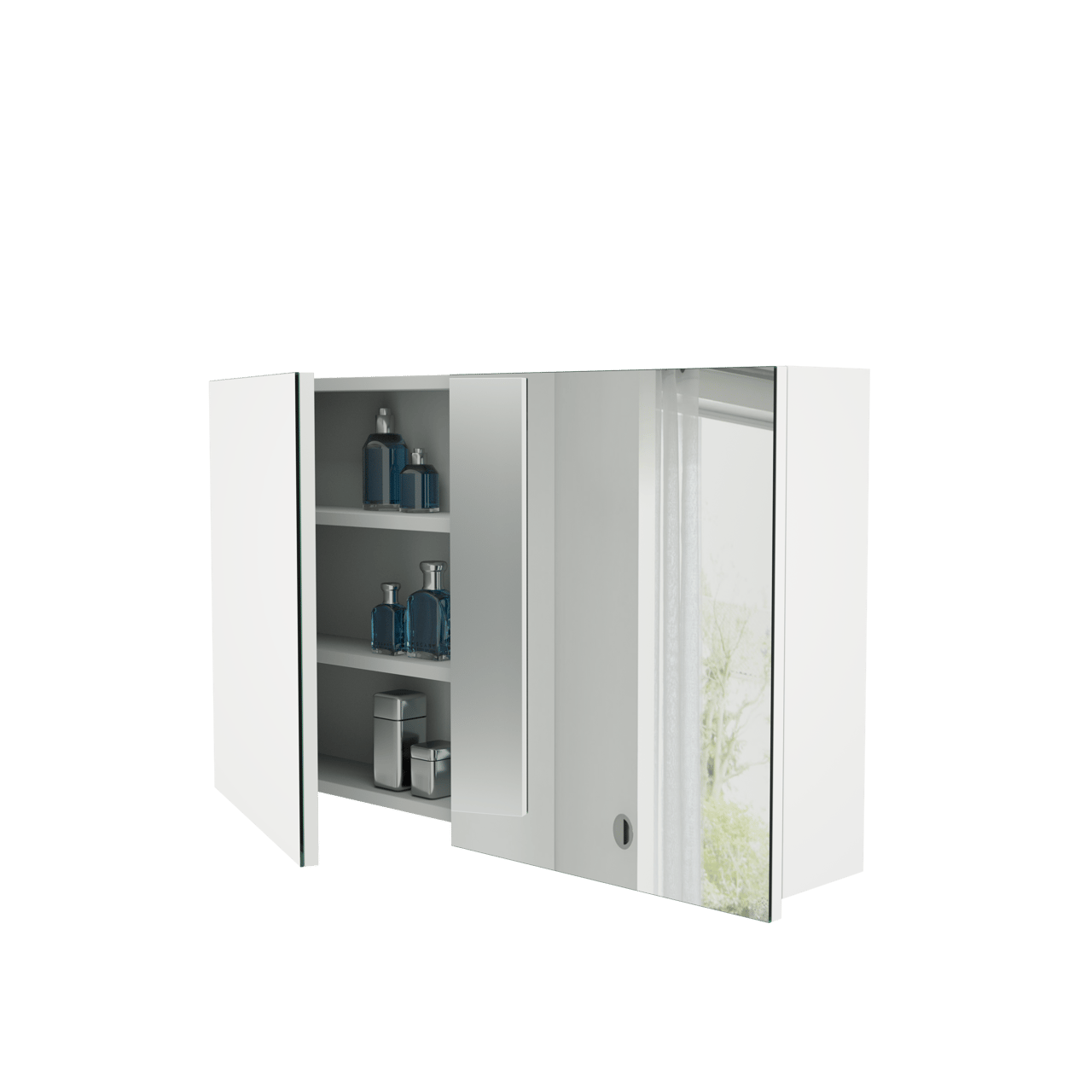 Storke Beta spiegelkast 100 x 60 cm hoogglans wit