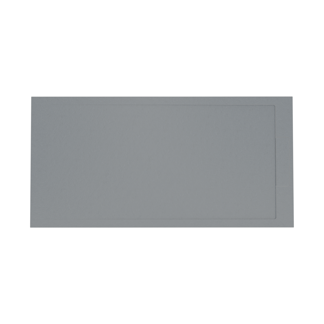 Balmani Indus douchebak 160 x 80 cm composietmarmer donkergrijs leisteenstructuur