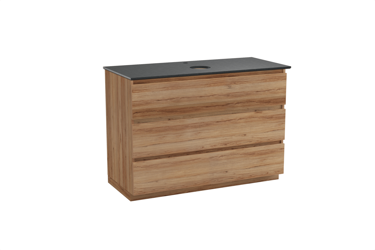 Balmani Lucida meuble salle de bains avec tablette pour vasques Facetta