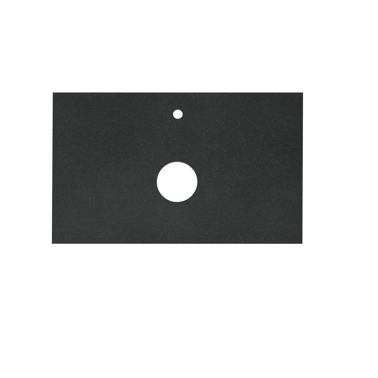 Balmani Facetta Einzelwaschtischplatte, Granit poliert, 90 x 55 cm