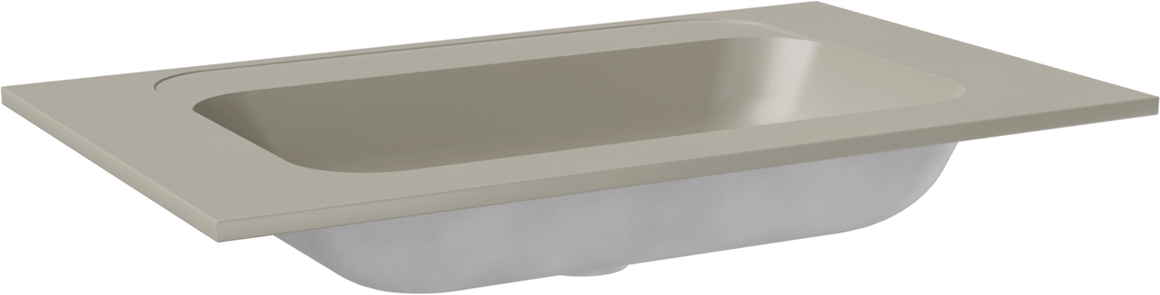 Balmani Tablo Strada Einzelwaschtisch Top Solid Seidengrau Matt 90 x 55 cm