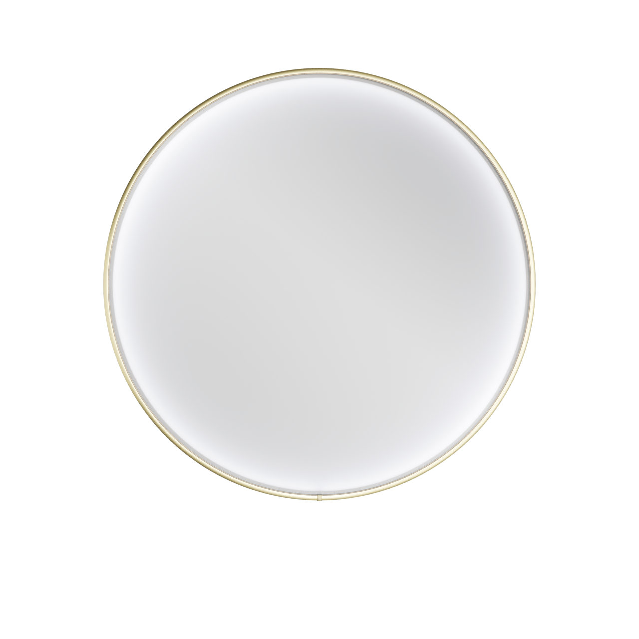 Balmani Secret miroir rond Brushed Champagne Gold lumineux et anti-buée Ø 90 cm