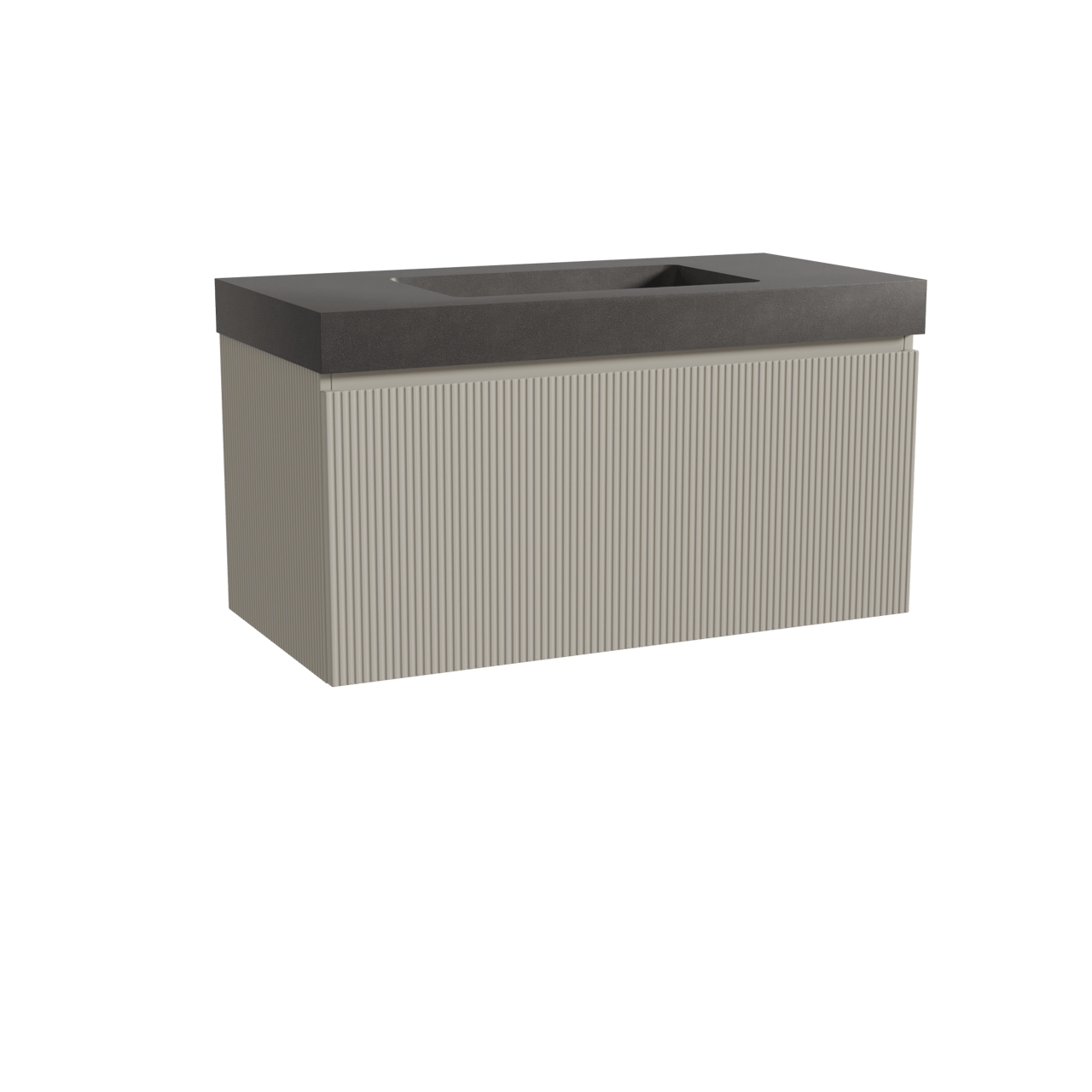 Storke Ribs badkamermeubel met Scuro High Wastafel