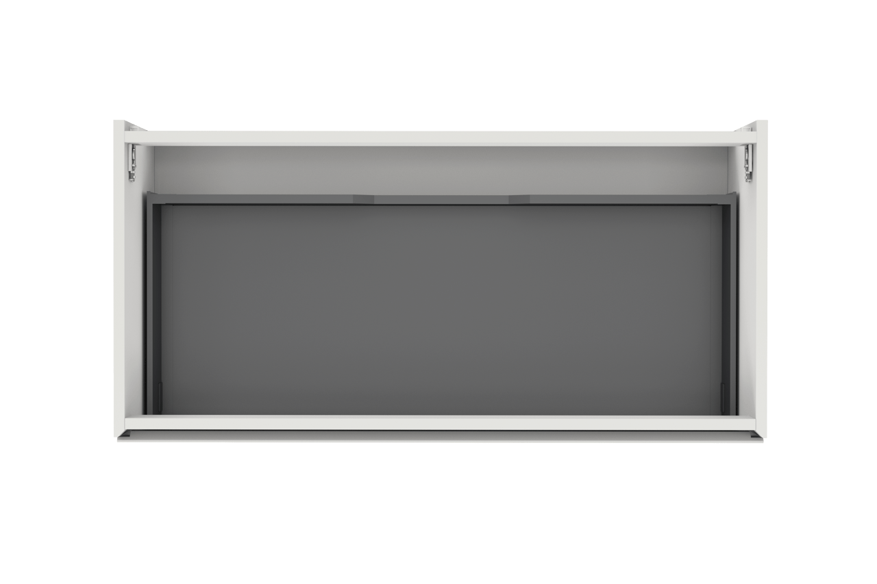 Storke Edge hängender Waschbeckenunterschrank: 105 x 52 cm, Weiß matt, 1 Schublade