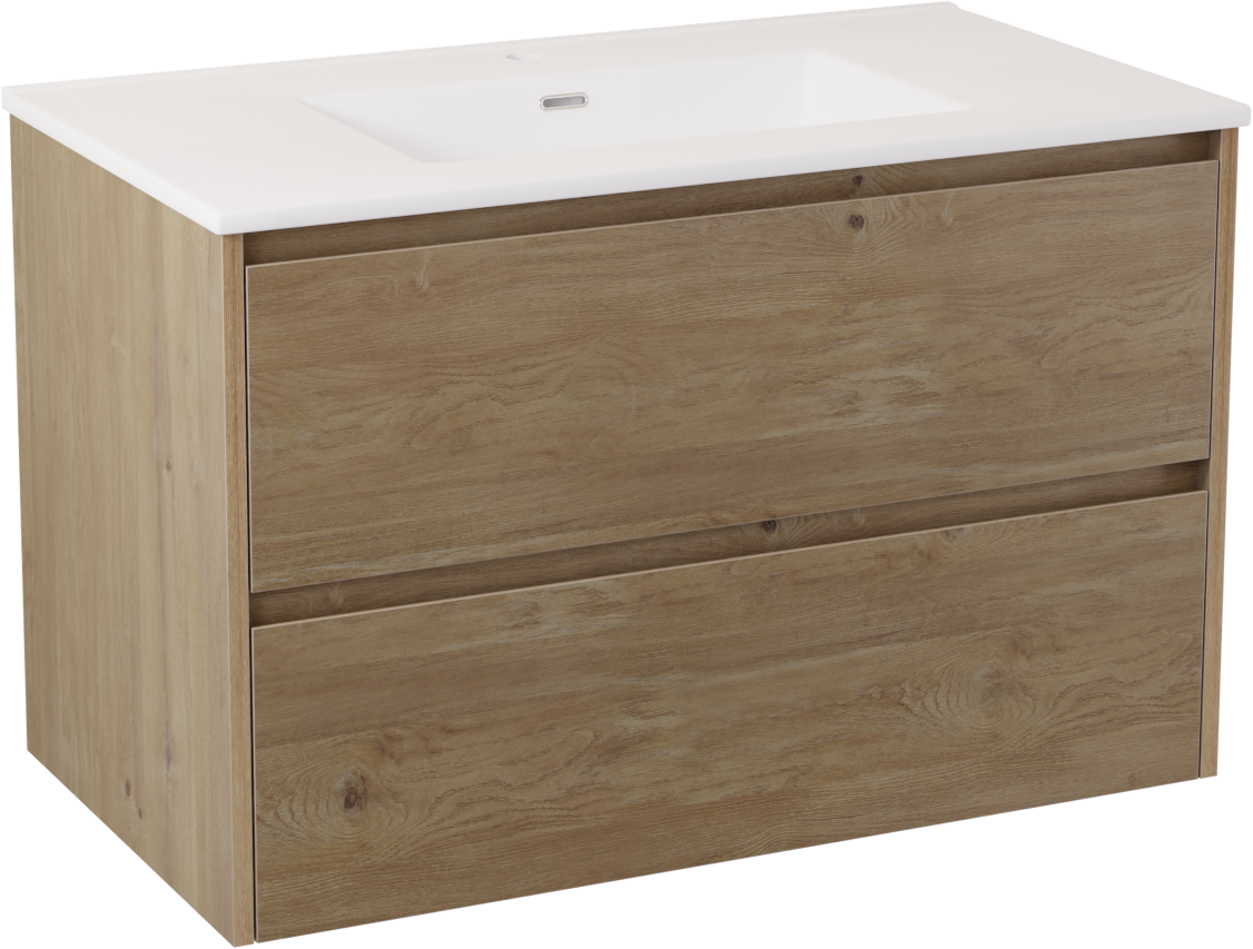 Storke Seda Badmöbel Set mit Kera Waschtisch