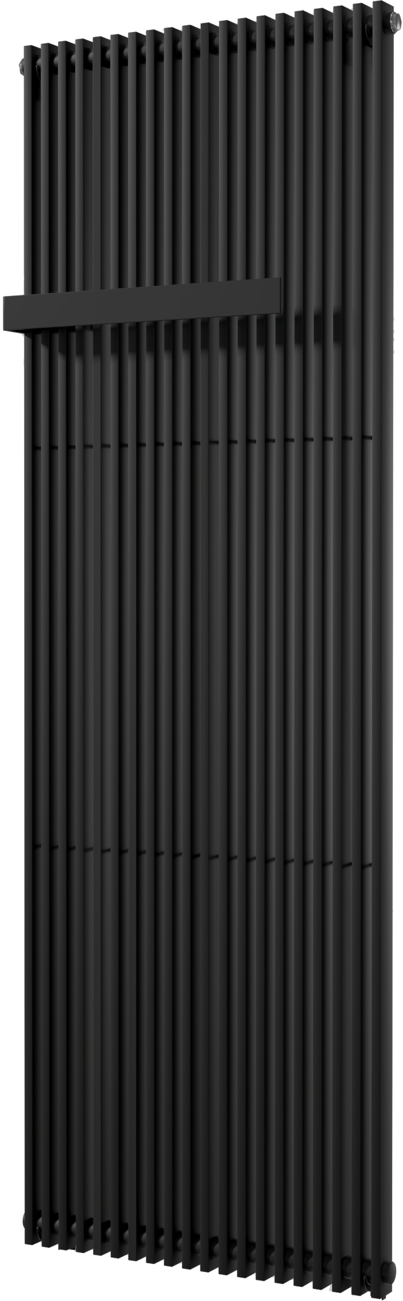 Vipera Corrason Badheizkörper, 60 x 180 cm, Zentralheizung, Schwarz matt, Seitenanschluss, 1819W