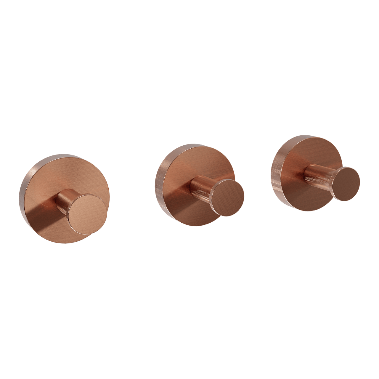 Blaufoss Harmony Haken-Set, 3 Stück, Brushed Rosegold