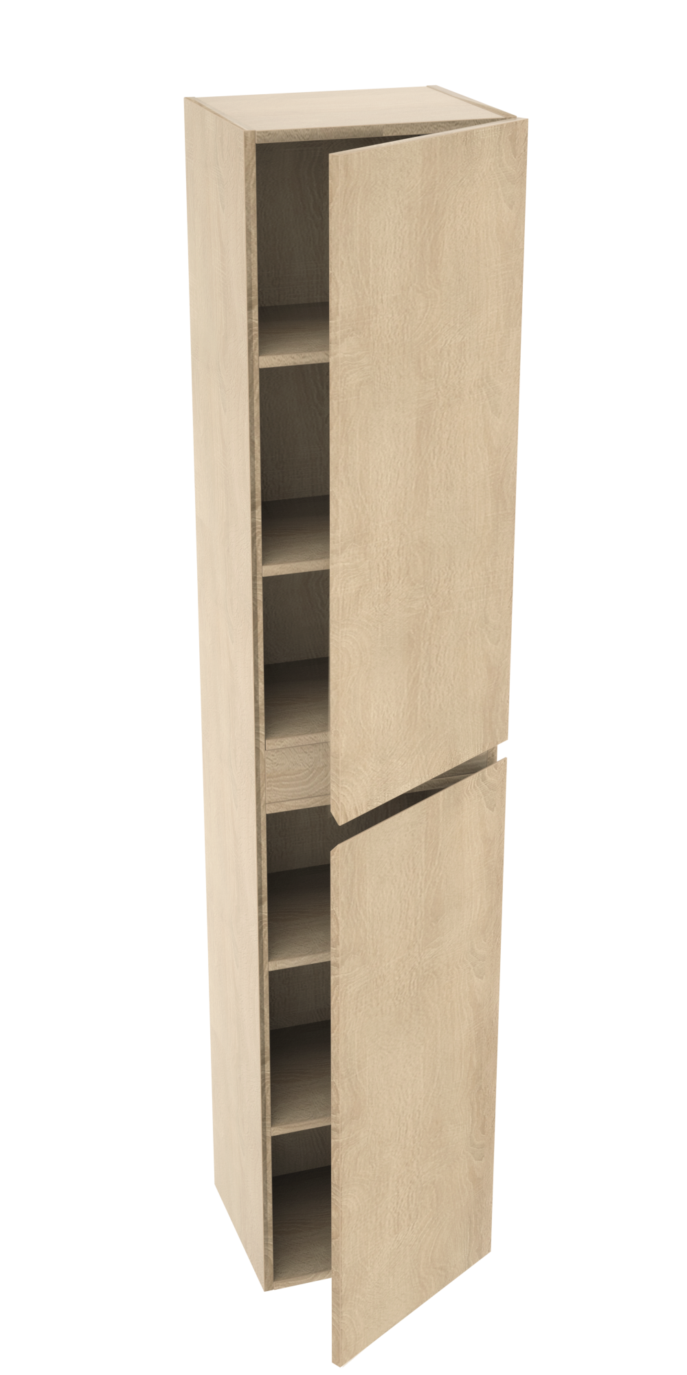 Linie Lado colonne salle de bains suspendue chêne blanc 35 x 30 x 170 cm