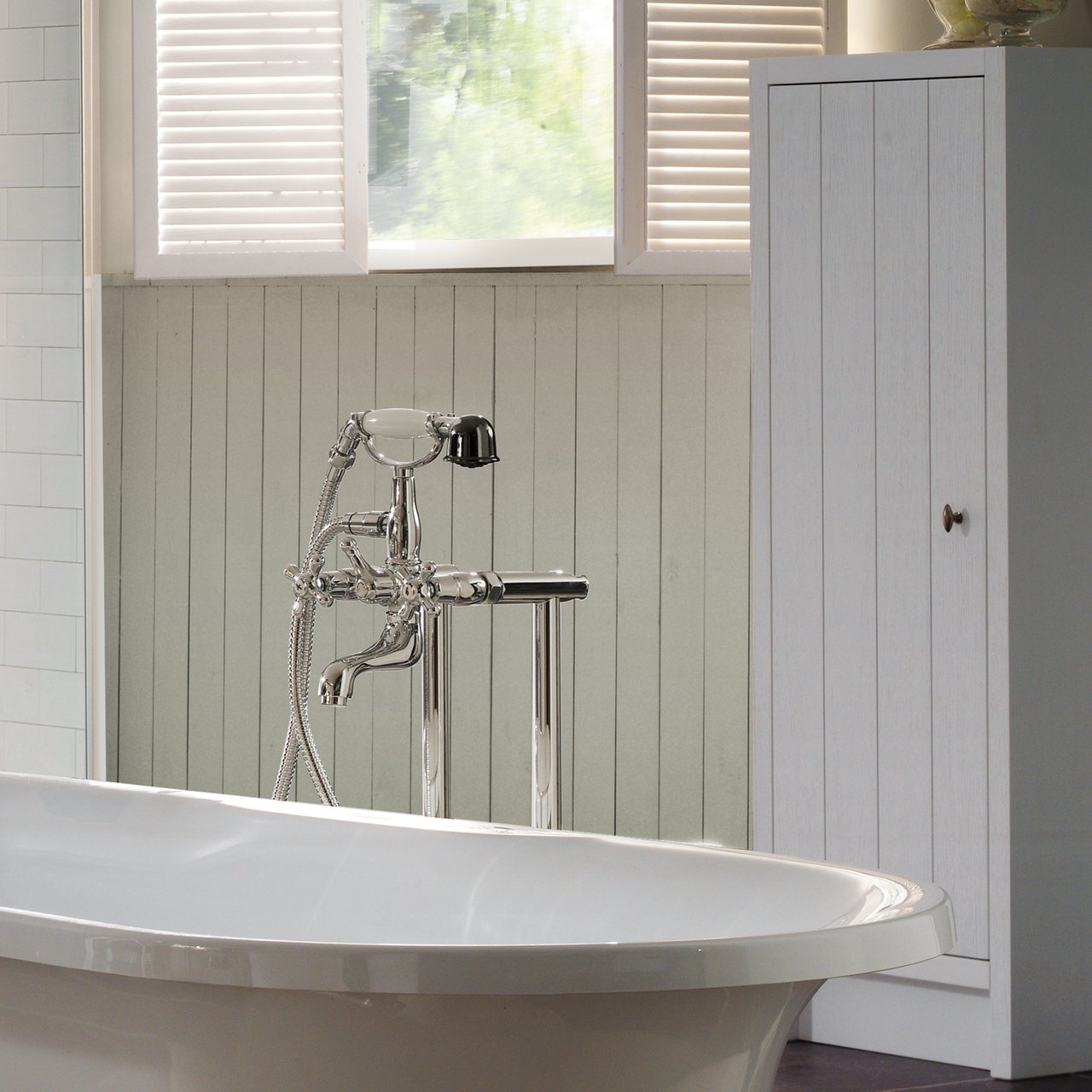 Blaufoss Star badkraan met handdouche chroom