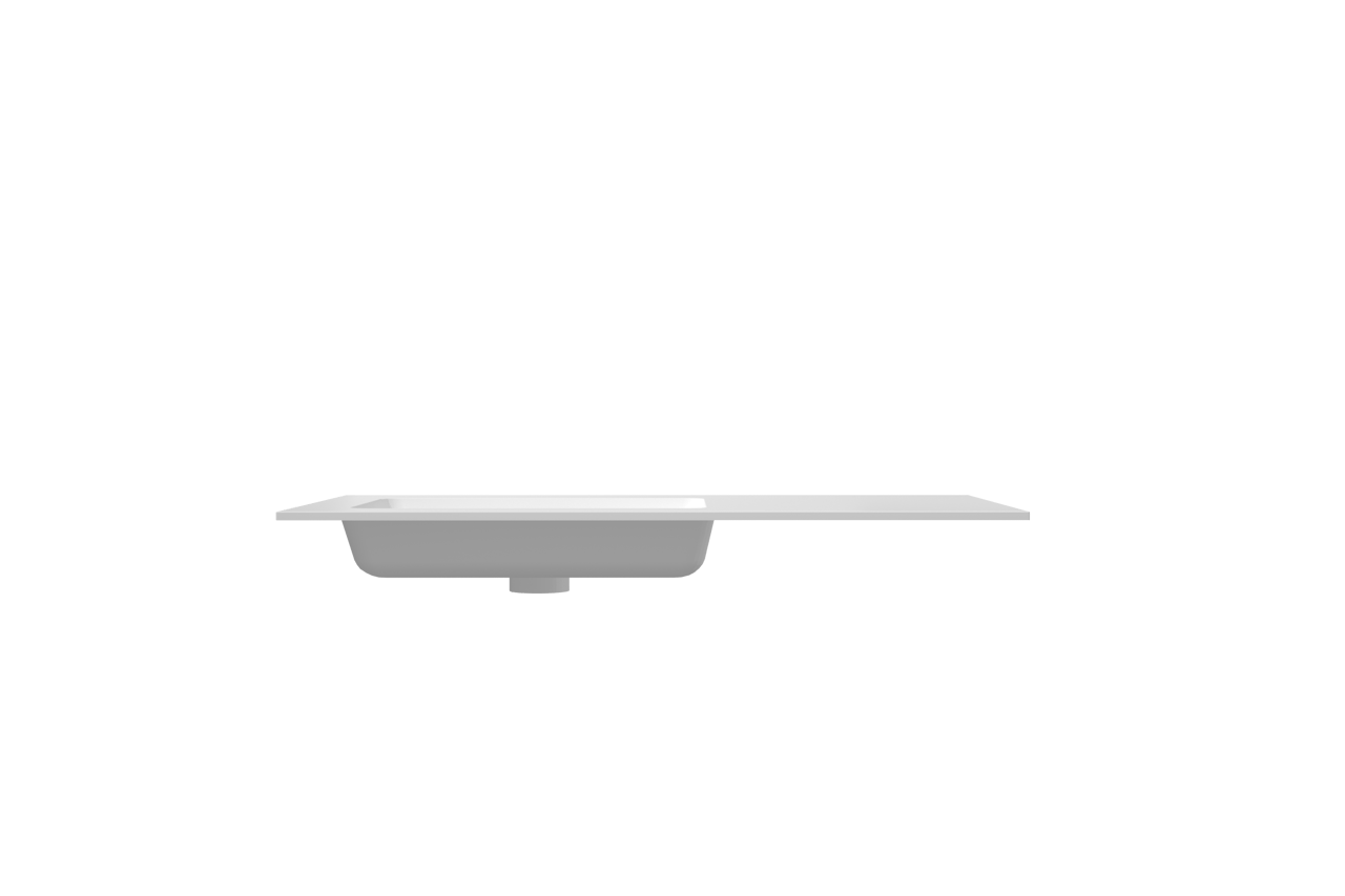 Storke Mata Waschtisch, links, Solid Surface matt, 100 x 52 cm