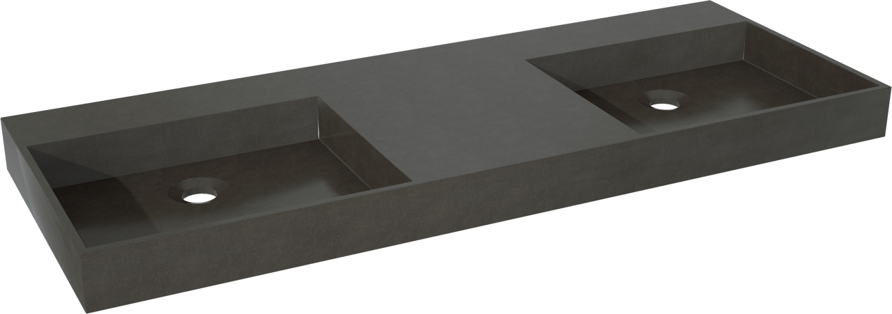 Storke Jura wastafel mat kwarts 120 x 46 cm