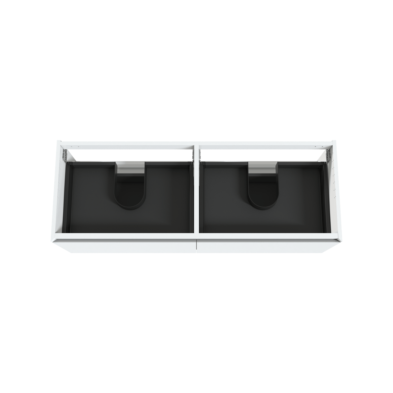 Balmani Idra zwevende wastafelonderkast 150 x 55 cm mat wit 4 lades