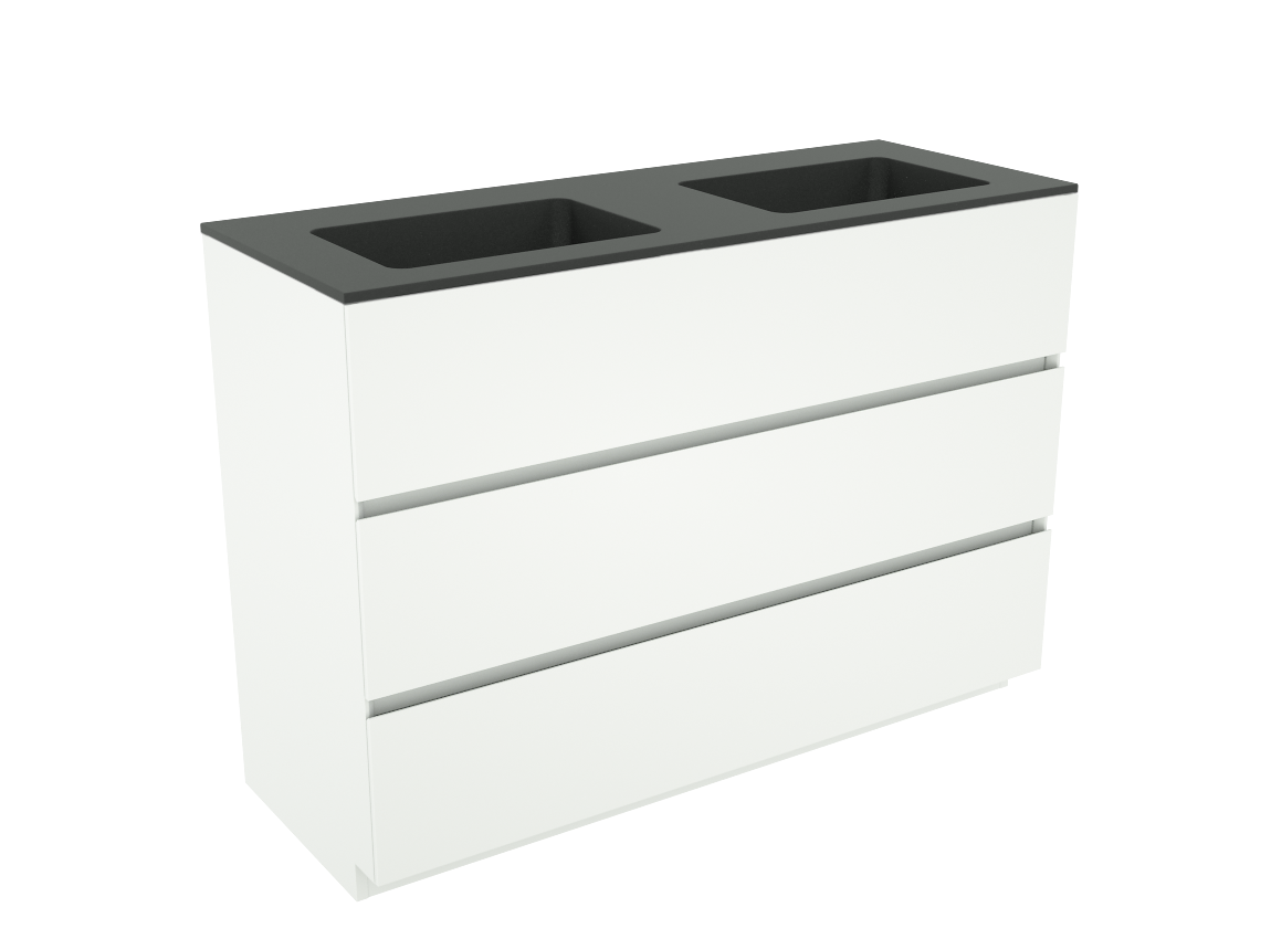 Storke Edge Badmöbel Set mit Scuro Waschtisch