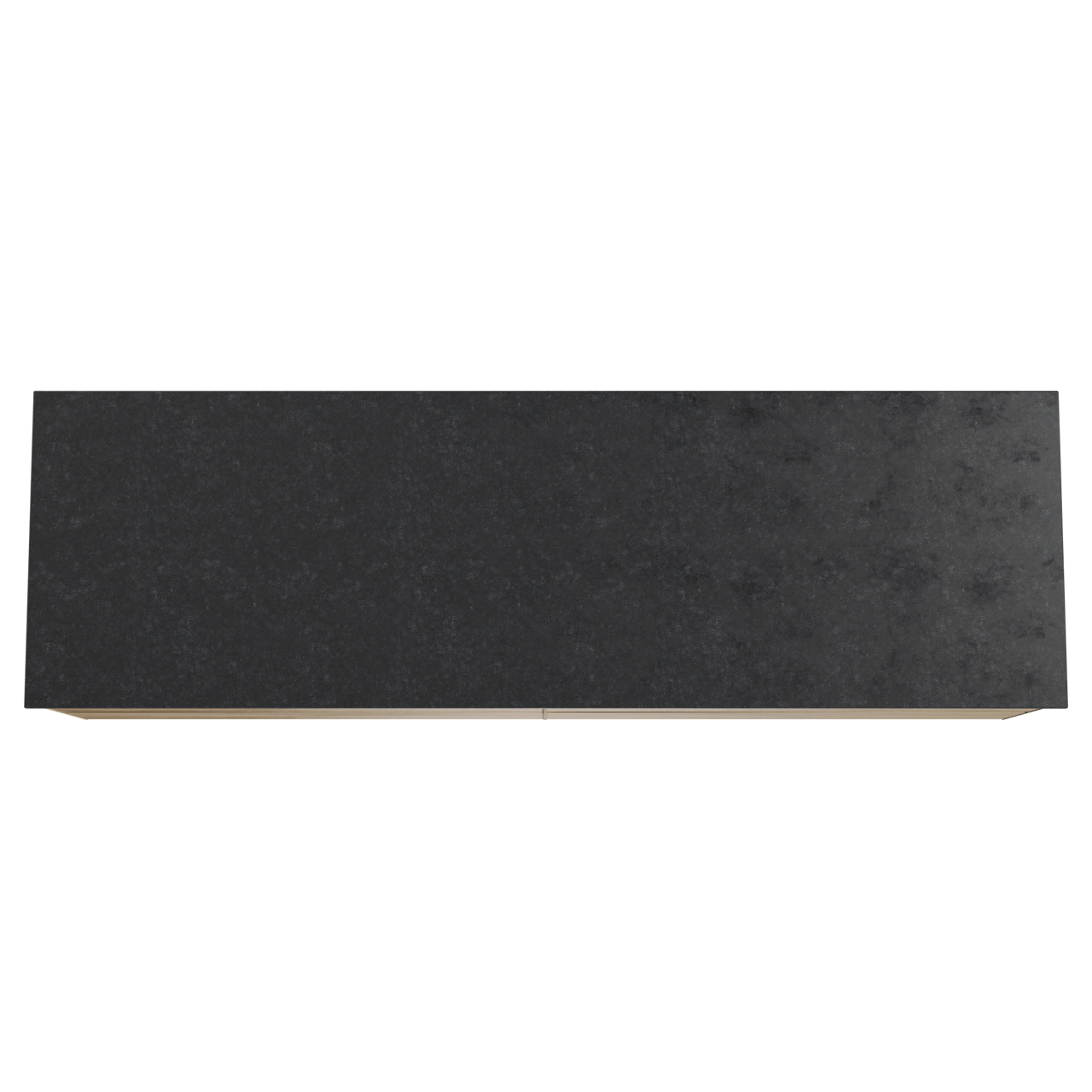 Balmani Mitra hängendes Möbelstück Set: 180 x 55 cm, Rohe Eiche, mit Stretto Einzel- oder Doppel Waschtischplatte, Schwarzes Granit