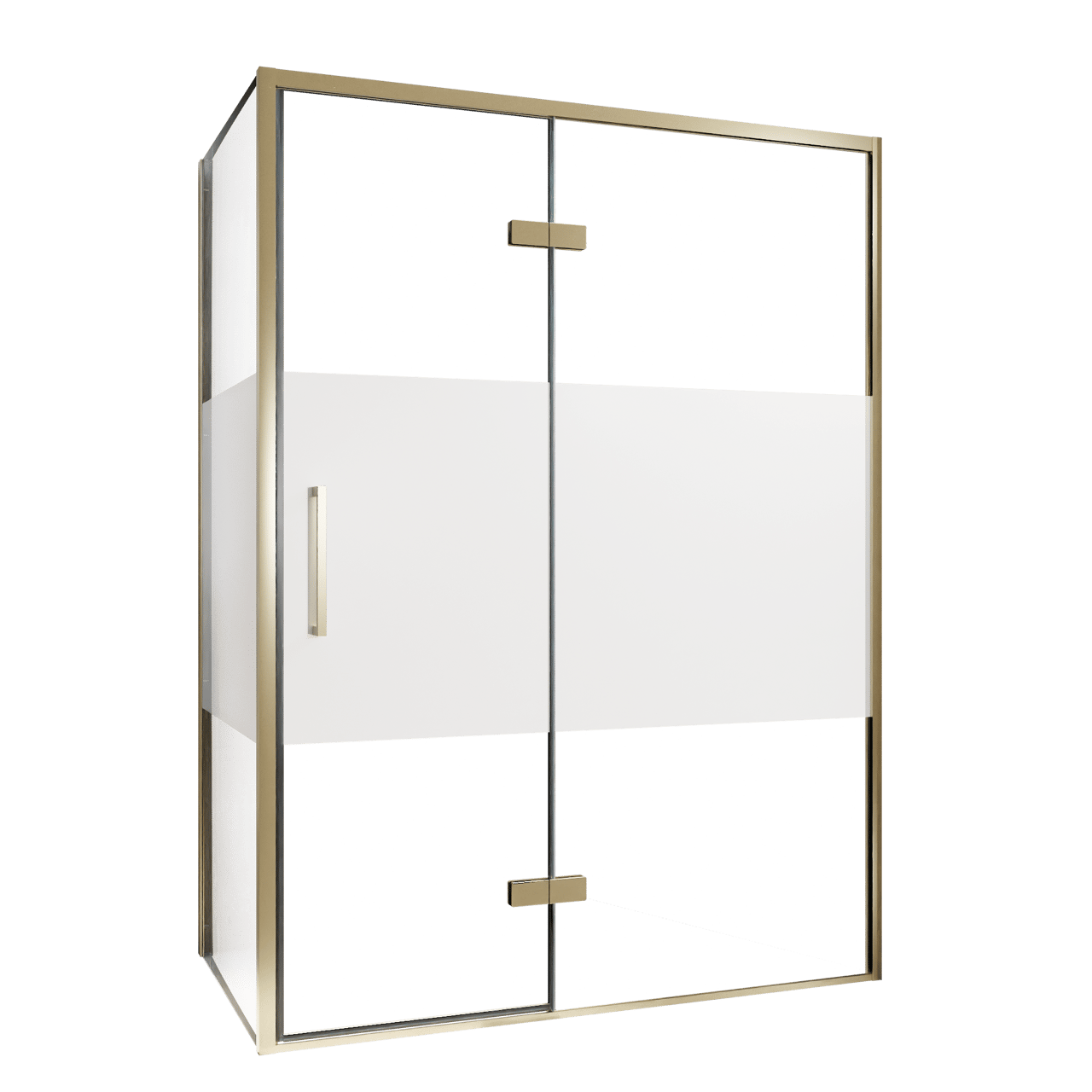 Balmani Senses Design douche d'angle avec porte pivotante