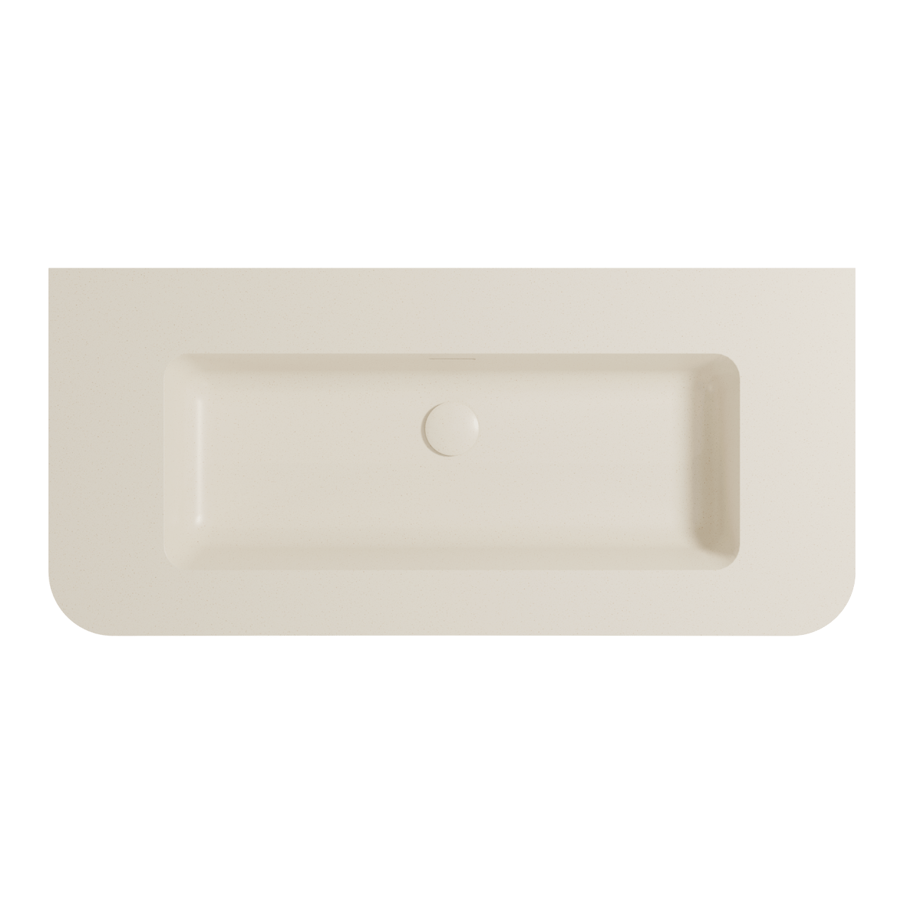 Storke Mata Soft Einzelwaschtisch Beige Granit solid surface 100 x 46 cm