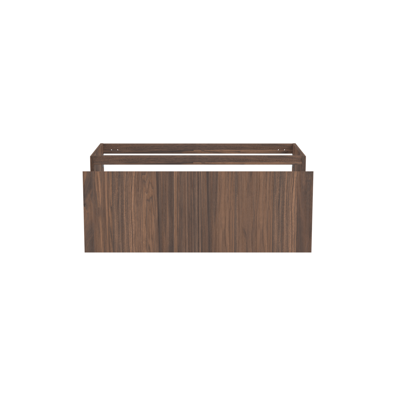 Balmani Idra zwevende wastafelonderkast 120 x 55 cm fineer notelaar 2 lades