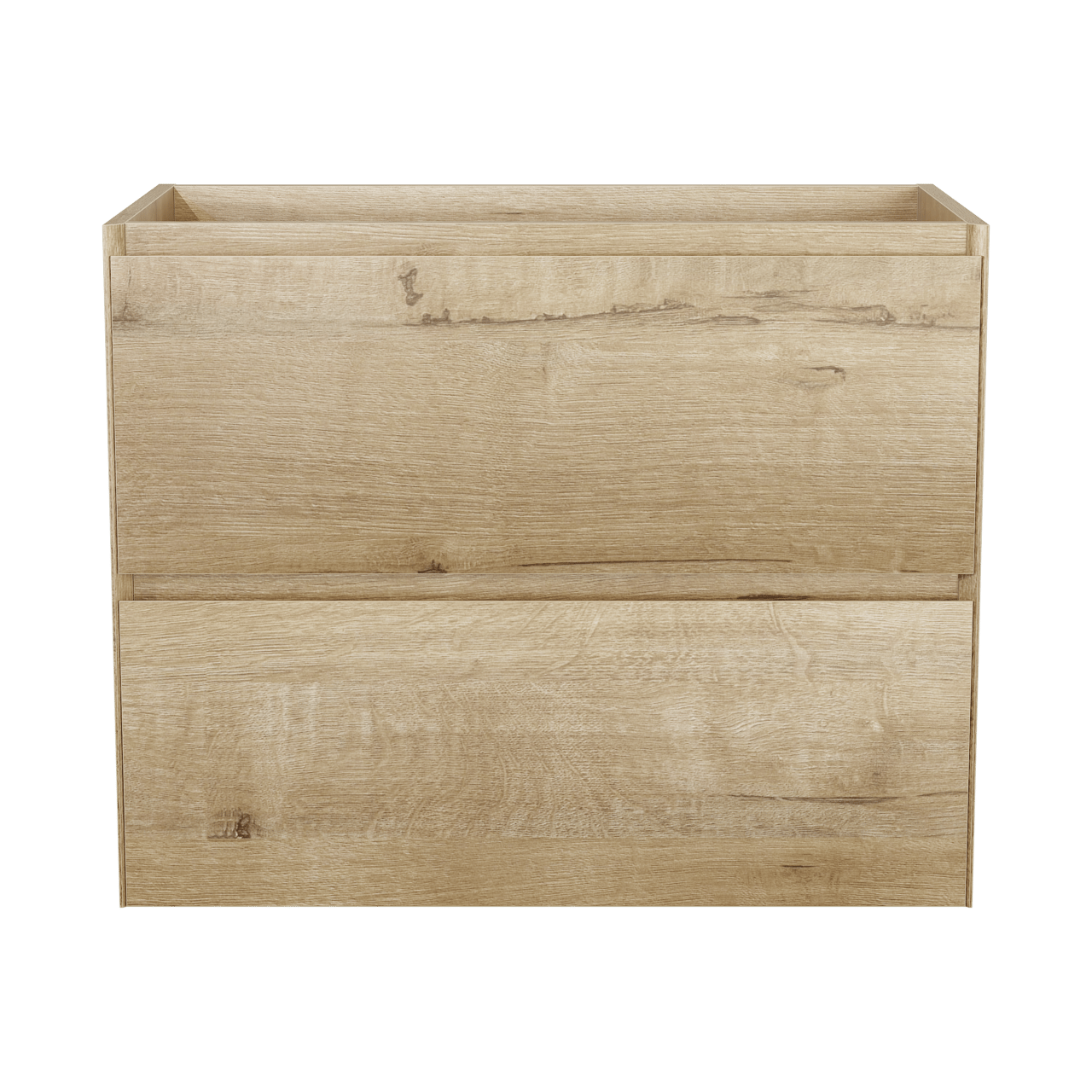 Balmani Mitra Compact meuble sous-vasque suspendu 80 x 46 cm chêne brut 2 tiroirs