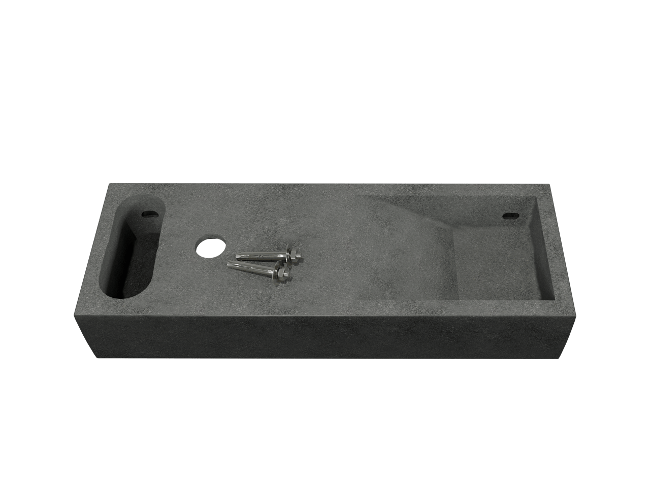 Balmani Mood handenwasser 55 x 20 cm Verzoete Graniet