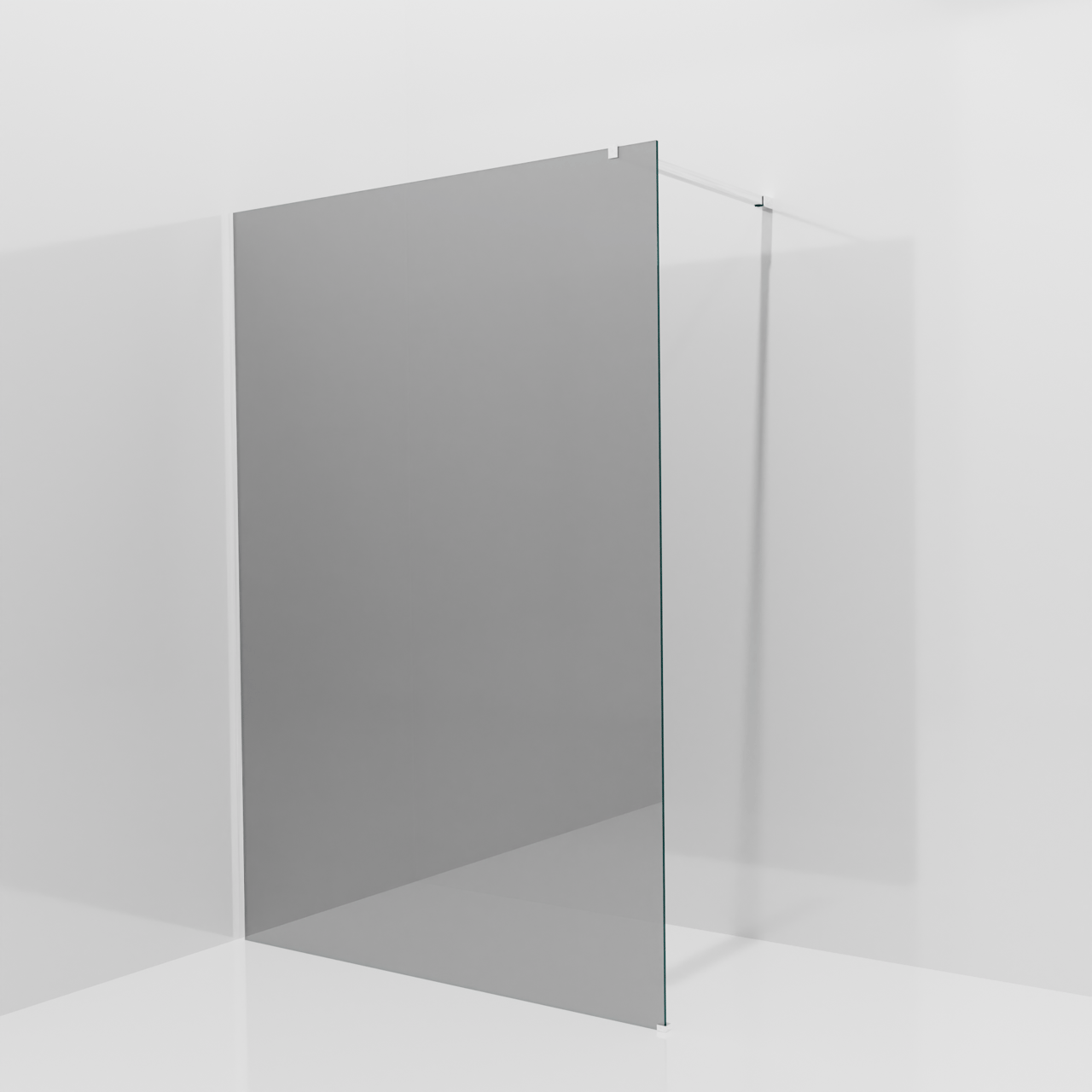 Balmani Modular Walk-In Dusche: 140 x 200 cm, Reflex-Spiegelglas, Profil Chrom glänzend