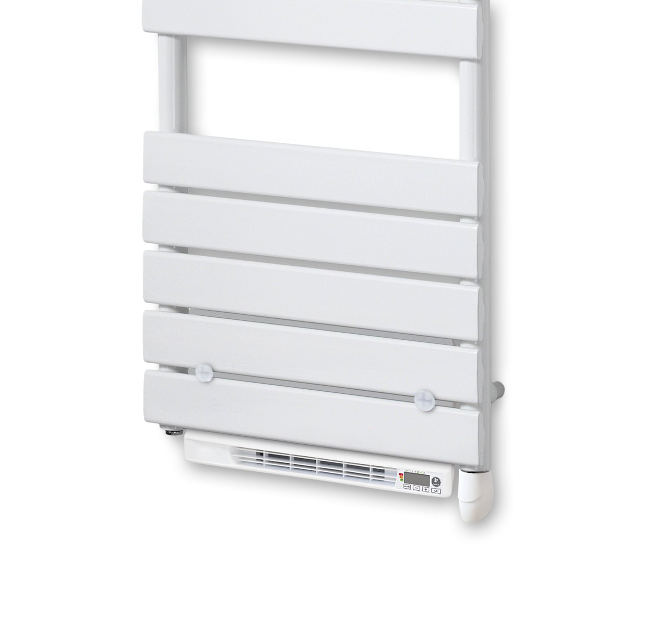 Vipera Vento Warmluftgebläse mit integriertem Regler für Vulcan Elektrohandtuchheizkörper weiß matt, nicht für Deutschland geeignet