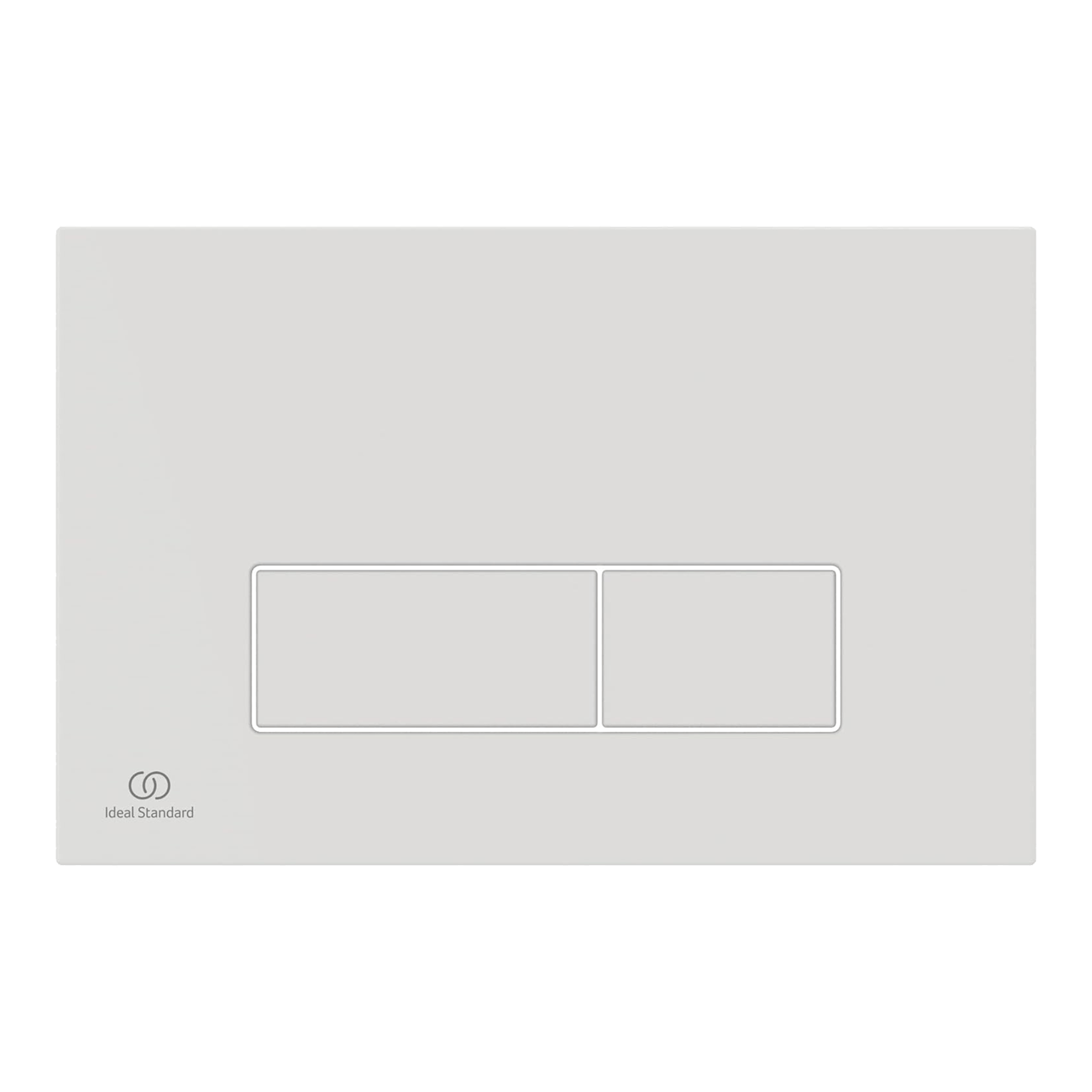 Linie Waldo wc suspendu blanc brillant sans rebord avec Ideal Standard ProSys bâti-support et plaque de commande