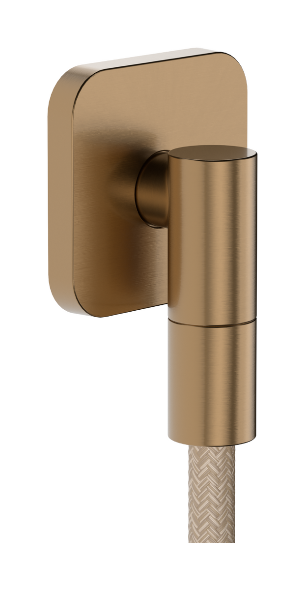 Hansgrohe FixFit Fine Q doucheslangaansluiting 1/2" Brushed Bronze
