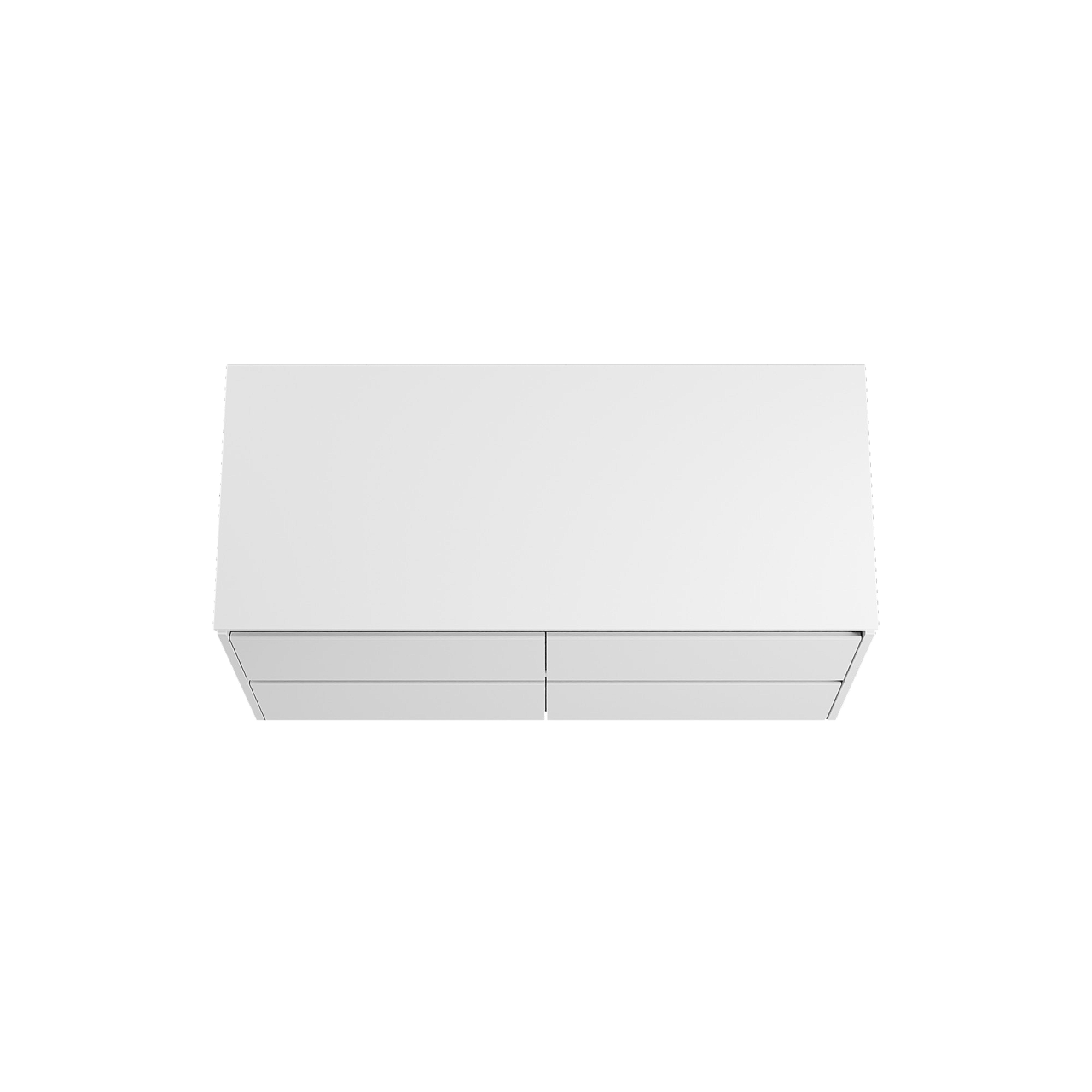 Storke Seda meuble salle de bains suspendu 120 x 52 cm blanc mat avec Tavola tablette simple ou double en solid surface blanc mat