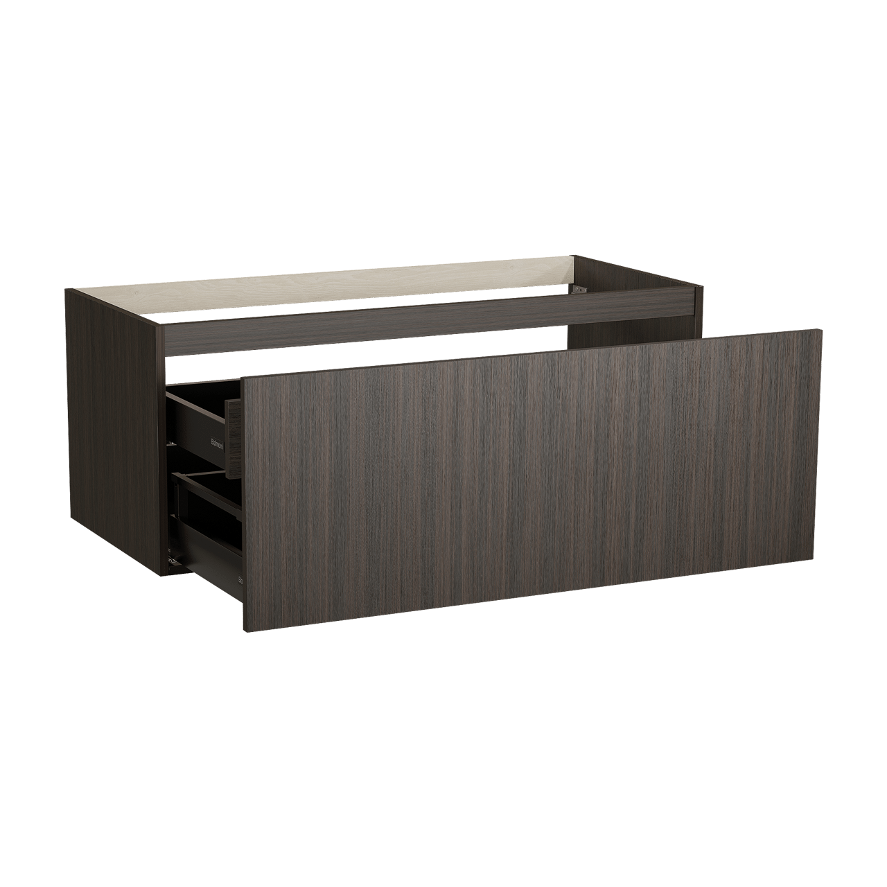 Balmani Sfera meuble sous-vasque suspendu 120 x 55 cm Eucalyptus 2 tiroirs