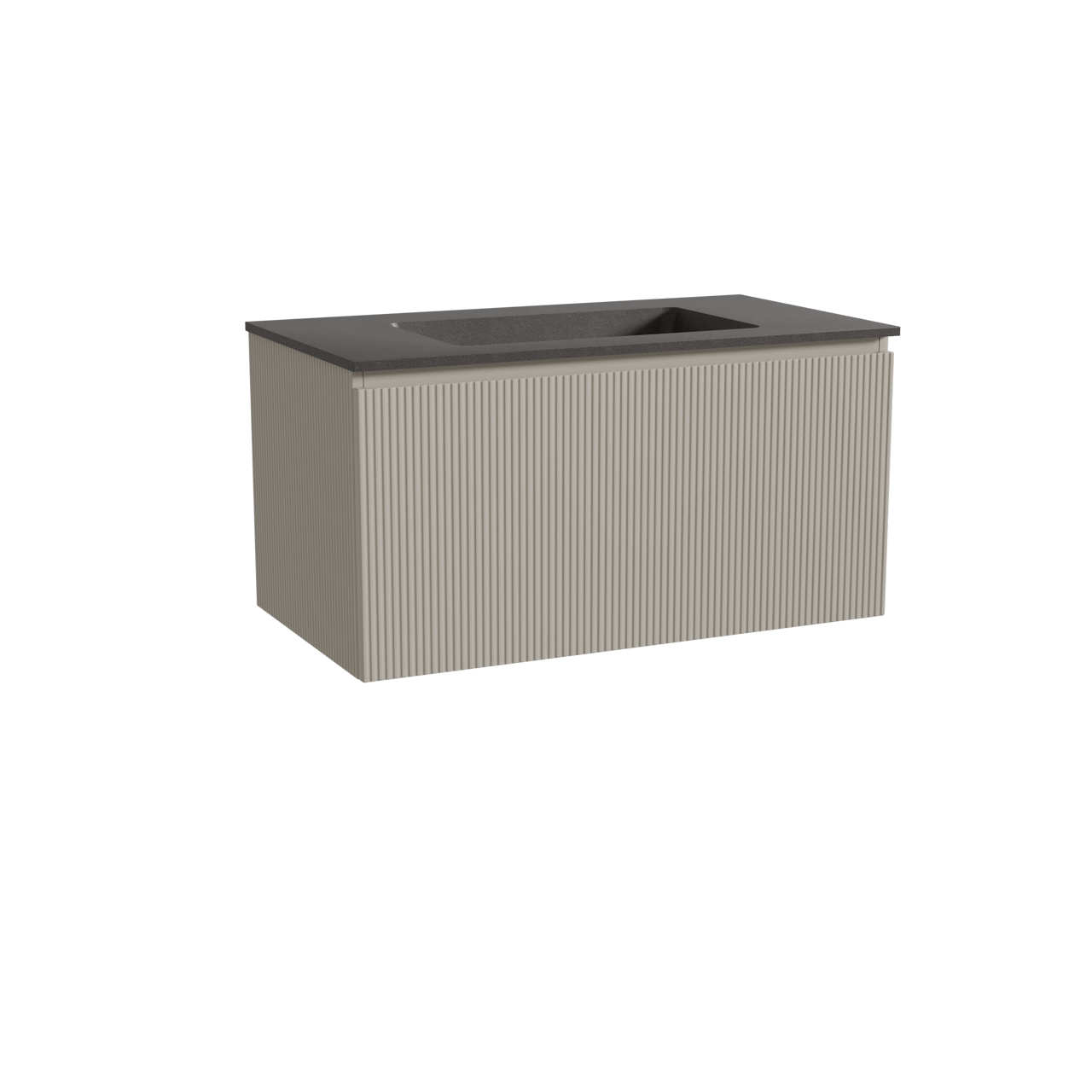 Storke Ribs meuble salle de bains avec lavabo Scuro