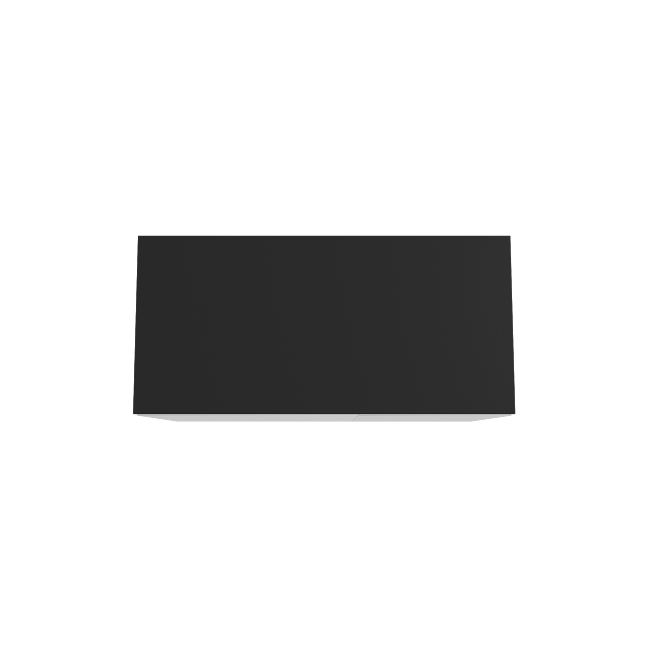 Storke Edge meuble salle de bains à poser 110 x 52 cm blanc mat avec Panton tablette simple en mdf enduit de poudre noir mat