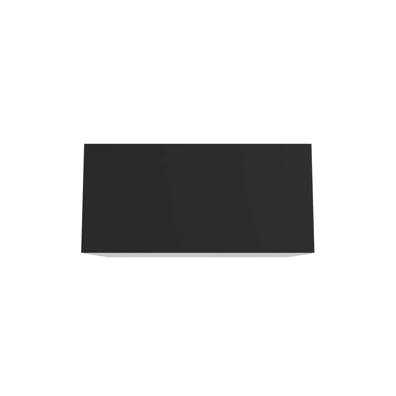 Storke Edge meuble salle de bains à poser 110 x 52 cm blanc mat avec Panton tablette simple en mdf enduit de poudre noir mat