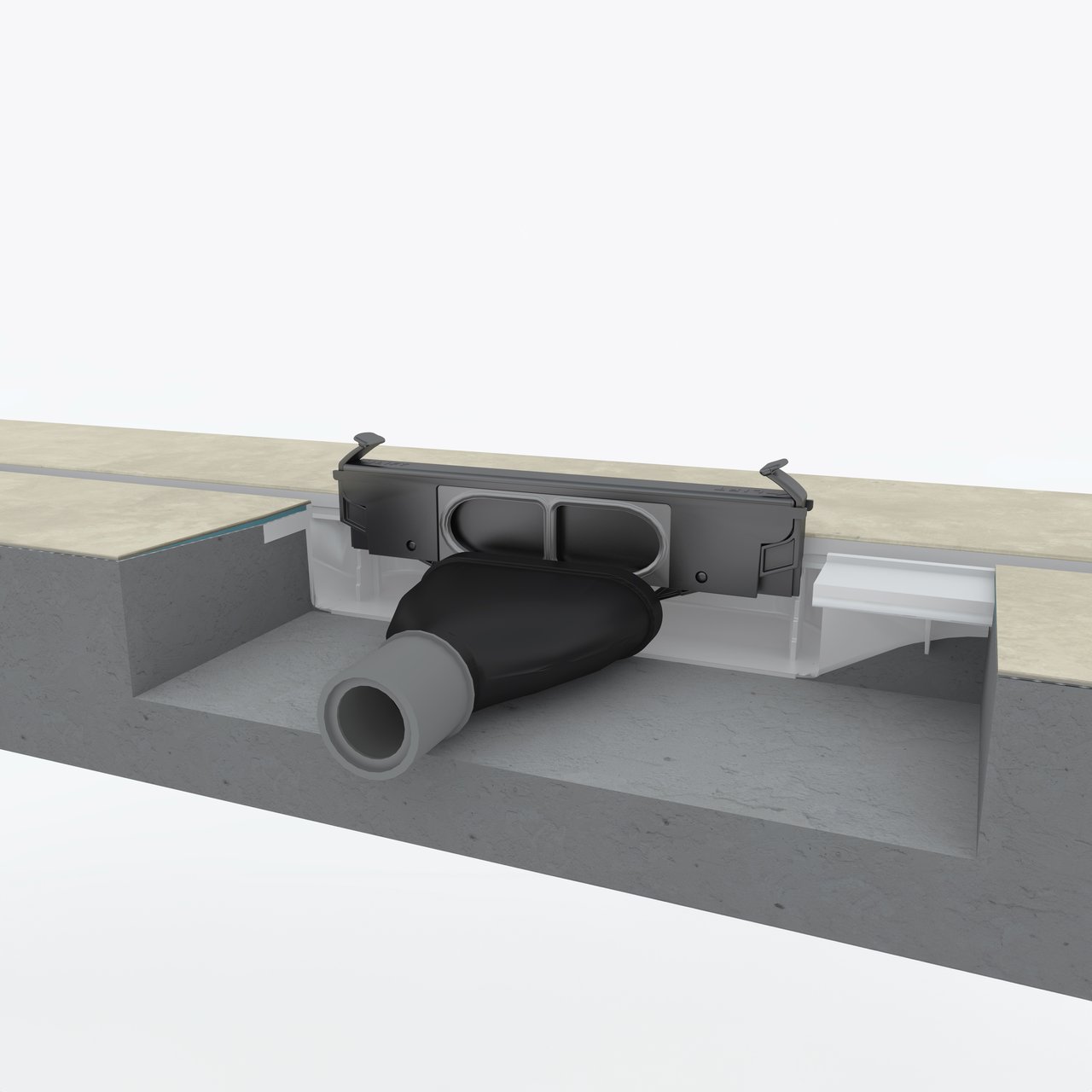 Mydrain Micro Line douchegoot 80 cm Rooster voor gietvloeren