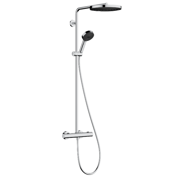 Hansgrohe Pulsify S260 Puro thermostatische kraan regendoucheset glanzend chroom