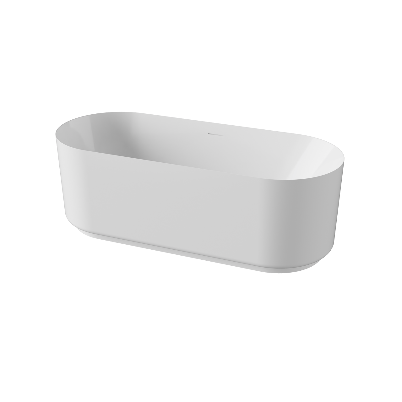 Balmani Scala Lite ovaal vrijstaand bad 170 x 70 cm acryl Glanzend Wit