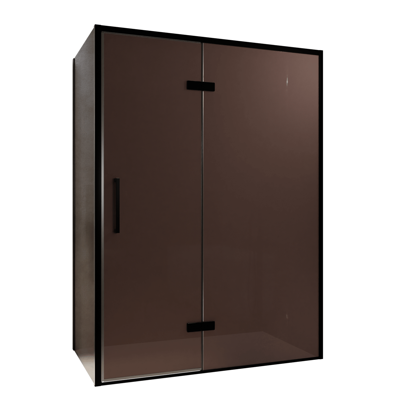 Balmani Senses Design douche d'angle avec porte pivotante