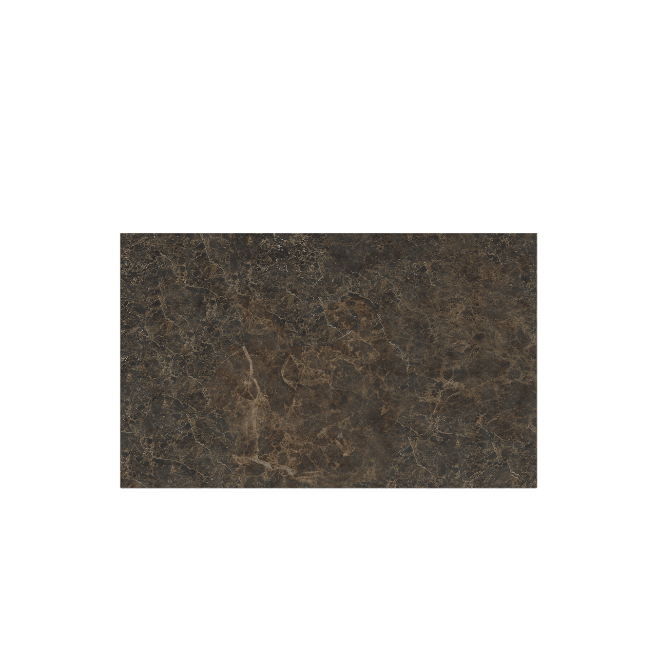 Balmani Stretto enkel wastafelblad Dark Emperador marmer 90 x 55 cm